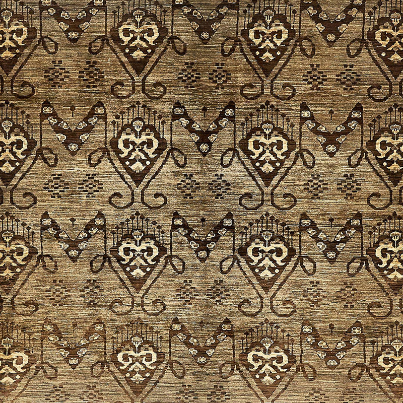 Tapis abstrait moderne 428, Carré 3 pi
