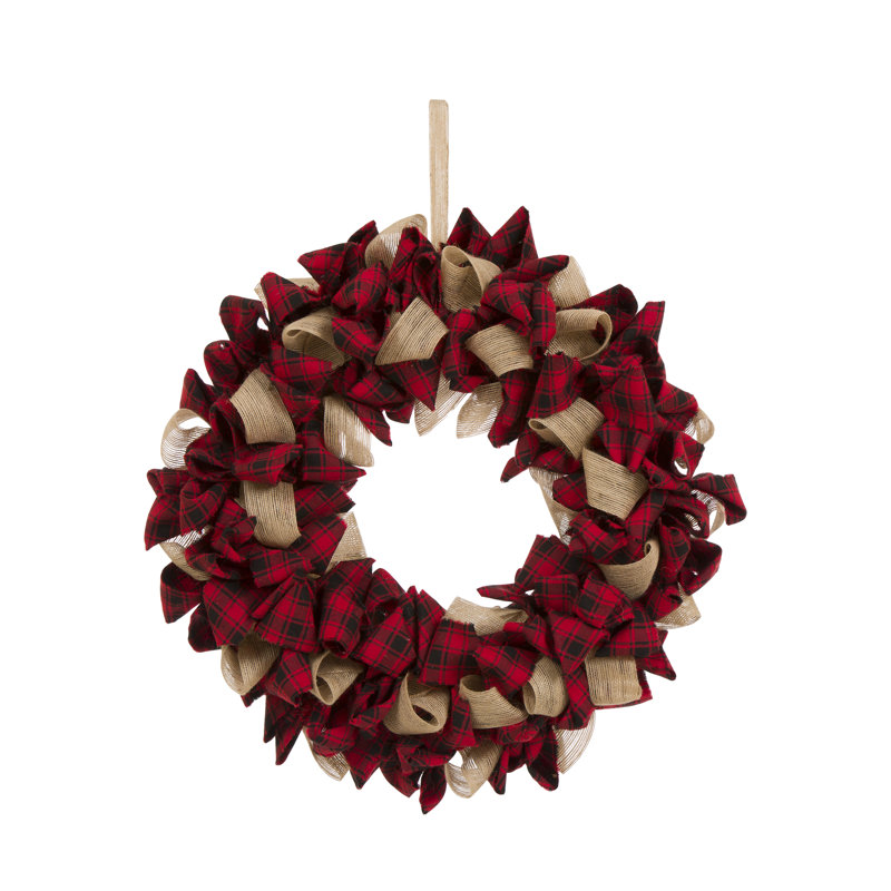 Couronne en tissu écossais 18,9 po