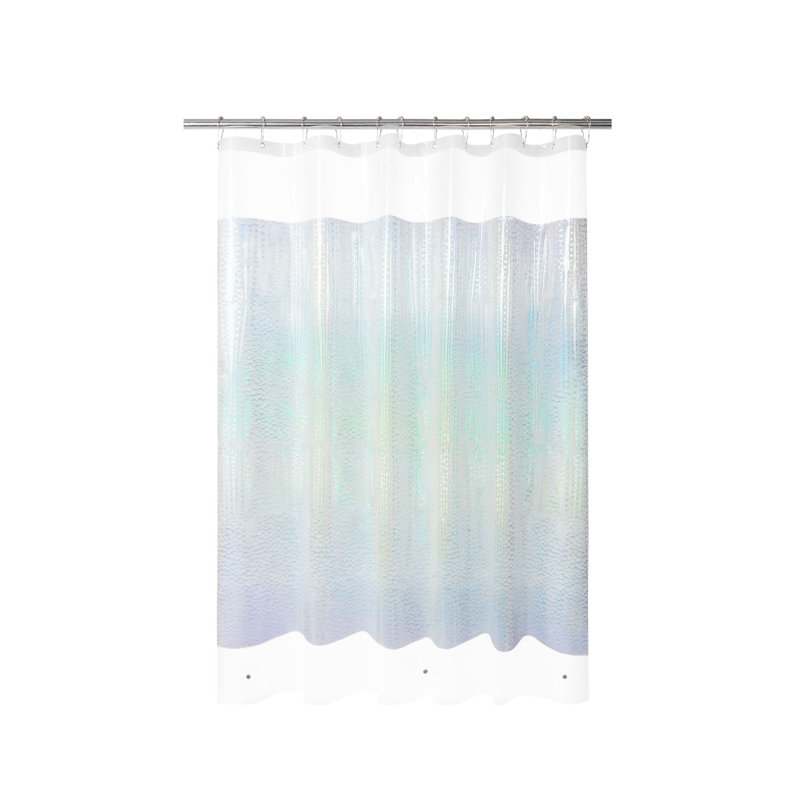 Doublure de rideau de douche imperméable légère en PEVA, H 72 po x l 72 po, Holographique coloré