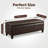 Contemporary Rectangle Storage Ottoman Bench