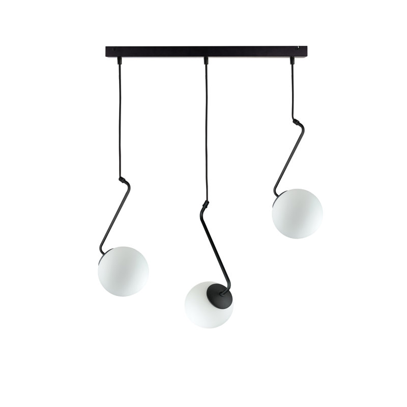 Suniya - Light Matte Black Unique/Statement Pendant, 3