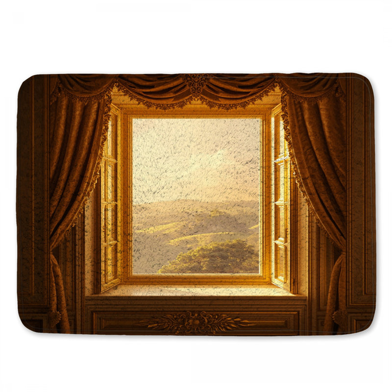 Scenic Window View Bath Mat, 34in W x 21in L