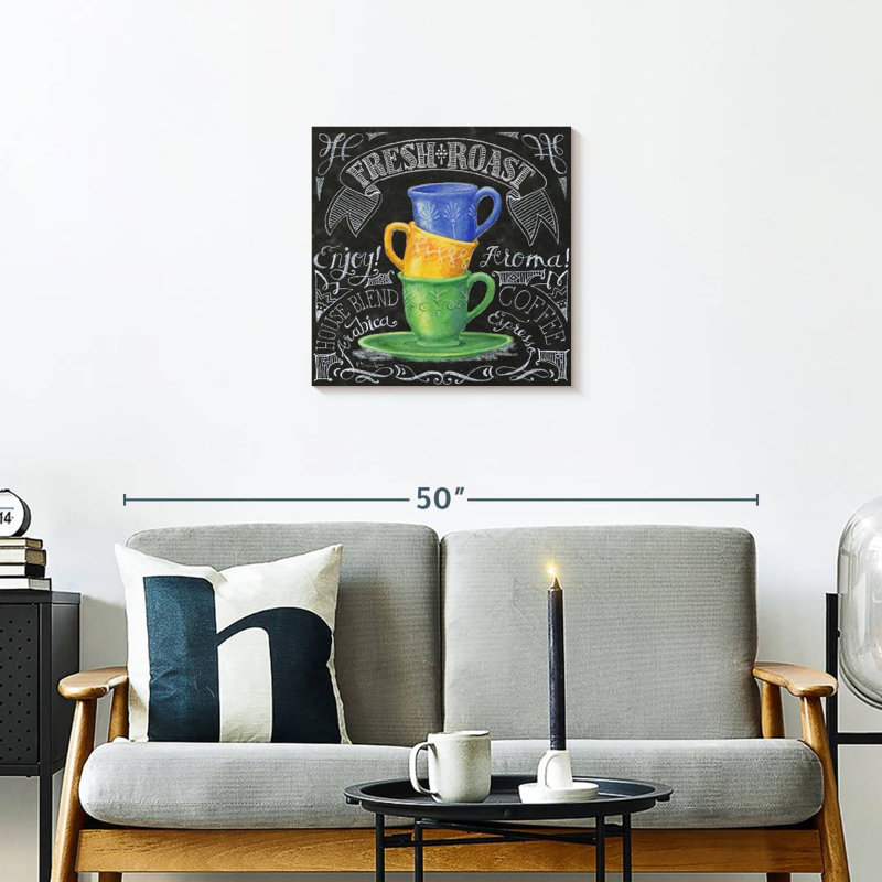 Tableau noir Yarlin Coffee I, H 20 po x l 20 po