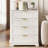 Modern 36.61" H 4 Drawers Dresser with Metal Handle