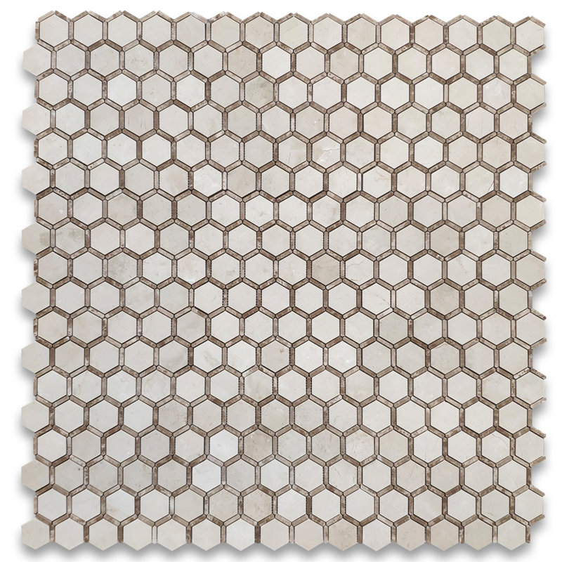 12" x 12" Marble Mosaic Wall & Floor Tile