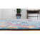 Tapis géométrique bleu / orange Virgilina