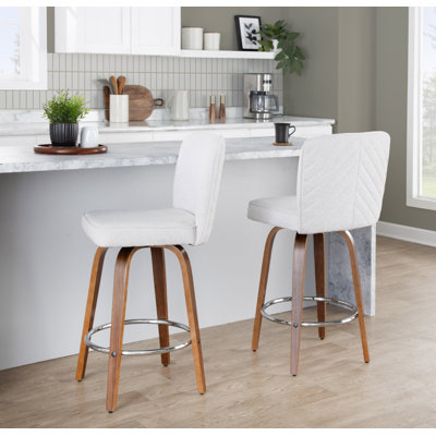 Tabouret de comptoir à hauteur fixe Henry - ensemble de 2