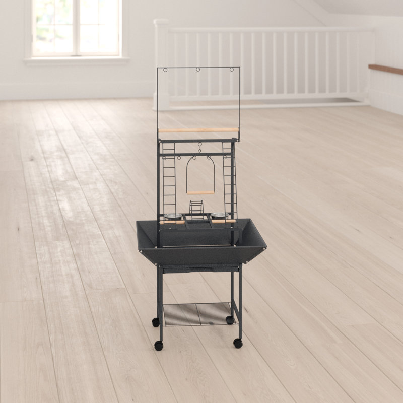 Banc de jeu Heyward Parrot, Petit (H 59 po x l 16,5 po x P 17,625 po)