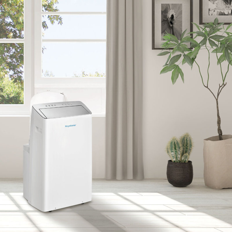 Keystone 14,000 BTU White Portable Air Conditioner with Heater and Remote