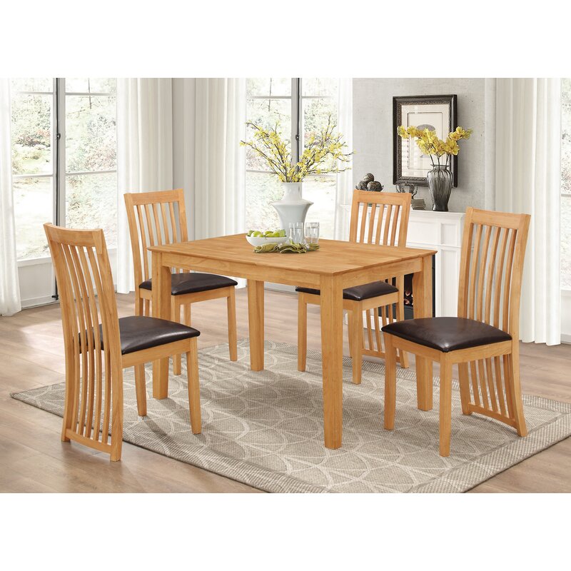 Gracie Oaks Larissa Dining Set with 4 Chairs | Wayfair.co.uk