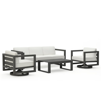 Avion 4 Piece Sofa Set With Swivel