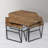 Antora 4-Piece Occasional Table Set in Modern Natural Finish on Solid Wood