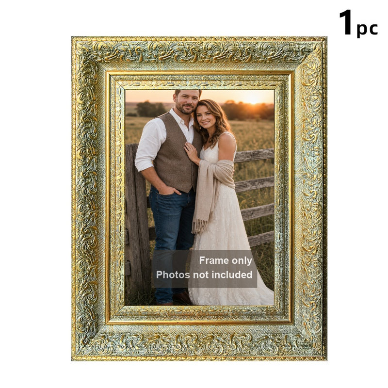 Cadre photo doré antique 1 PC 11 "x 14" avec orientation portrait ou paysage, Or antique, 1, L 11 po x H 14 po