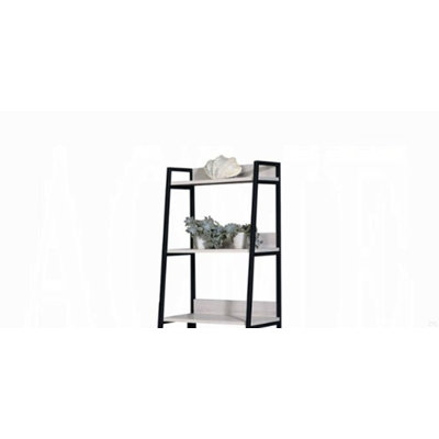 Natural & Black Finish 16"W Bookshelf