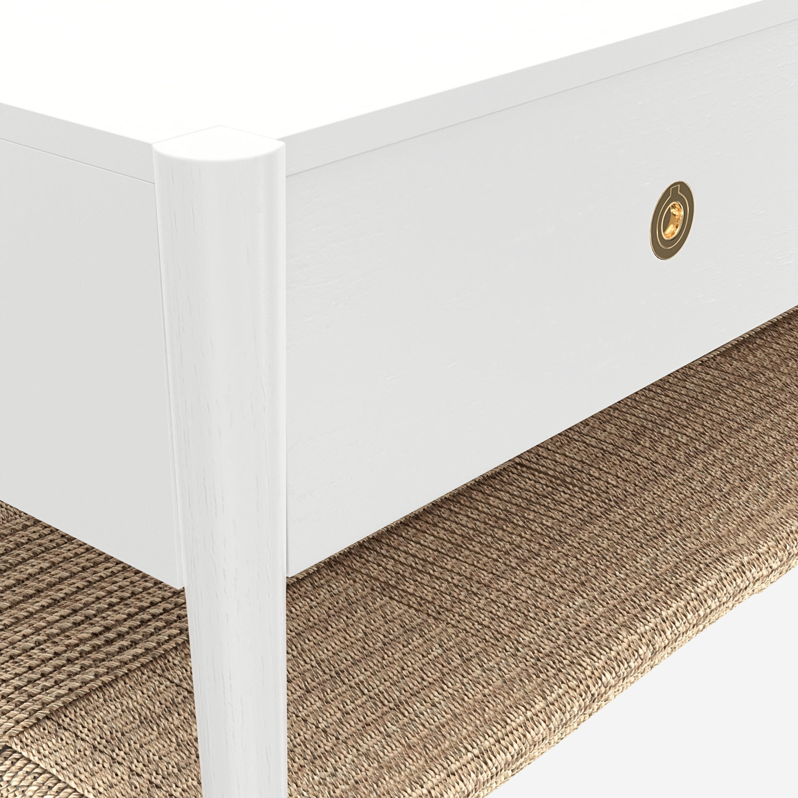 Madeline 47" Coffee Table, White