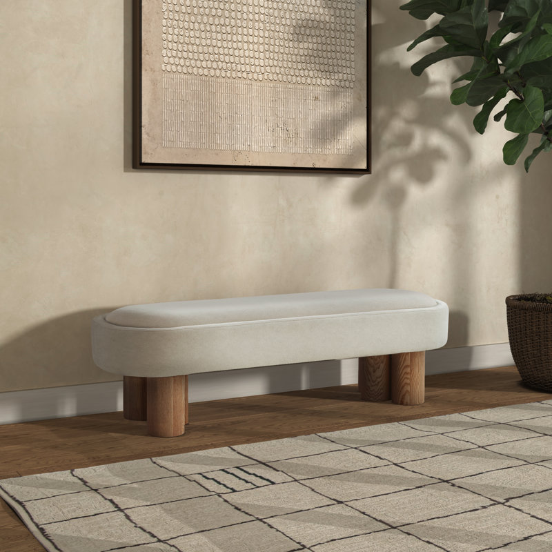 Sarro Boucle Upholstered Bench