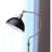 56''H SATIN NICKLE GOOD NECK FLOOR LAMP