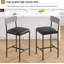 Upholstered Bar Stools with Back & Footrest, Dining Room-659656087-659656088-659656089