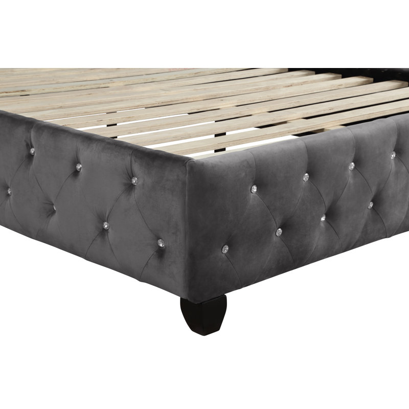 Ensemble de grand lit 4 pièces, gris