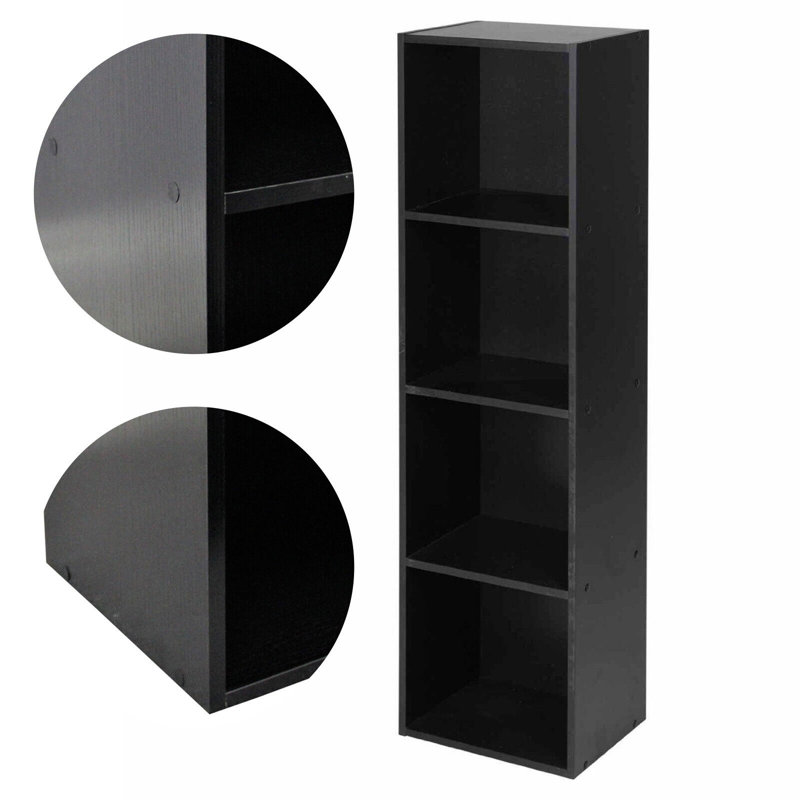 Jiayan 106cm H x 30cm W Cube Bookcase, Black