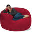 Fauteuil à billes: fauteuil à billes rembourré en mousse à mémoire de forme de 5 pi avec housse amovible et lavable à la machine - Fauteuil à billes avec housse en microfibre douce - Couleurs et tissus-21304696