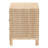 Camodeca Japandi Sun Bleached Rattan 3-Drawer Nightstand
