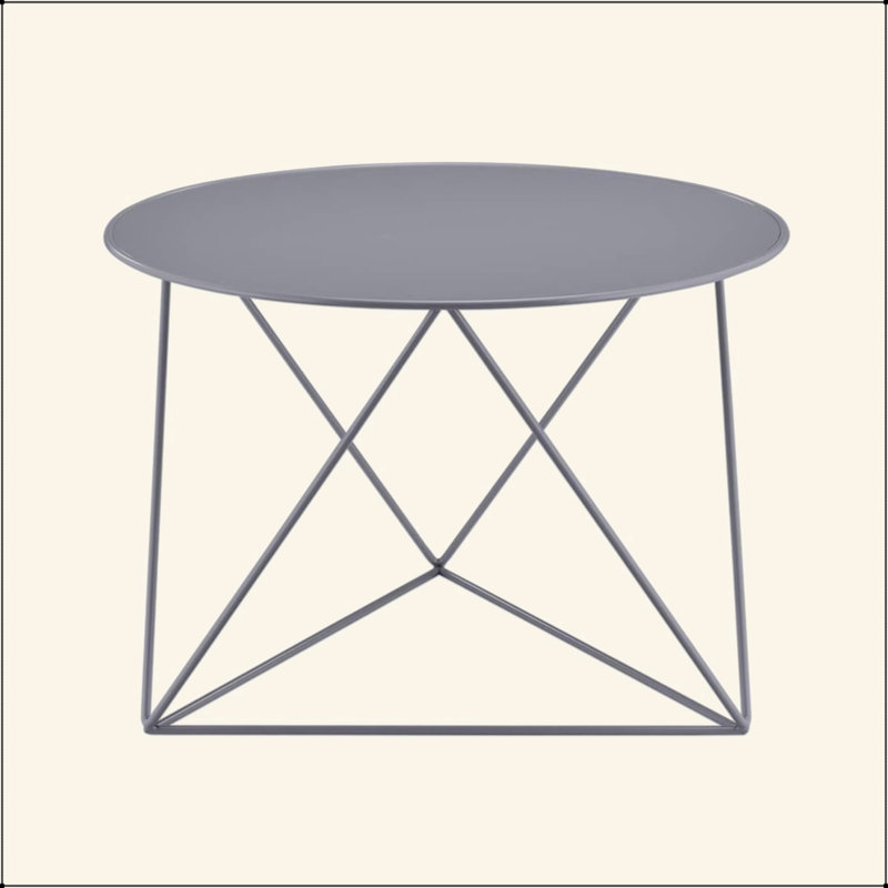 Table de bout en métal
