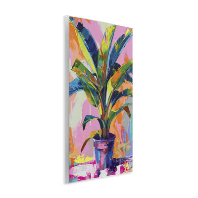 Vivid Saturated House Plant Wall Plaque, design by LSR Design Studio