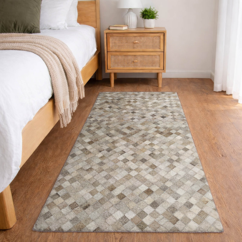 Premium Machine Washable Dream Shag ADS101 Small Diamonds Rug, 2'3" x 7'6" Runner