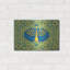 Art mural en métal Latitude Run® «Hanukah Menorah On Turquoise» par Andrea Strongwater-1516246828