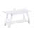 Elyz Solid Wood Bench With Shelf, 36.10-Inch Long, White