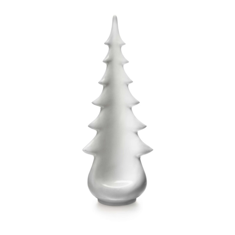 Pottery Evergreen, 5.25"W x 5.25"D x 14"H, Dove