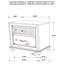 Barzini 2-Drawer Nightstand White