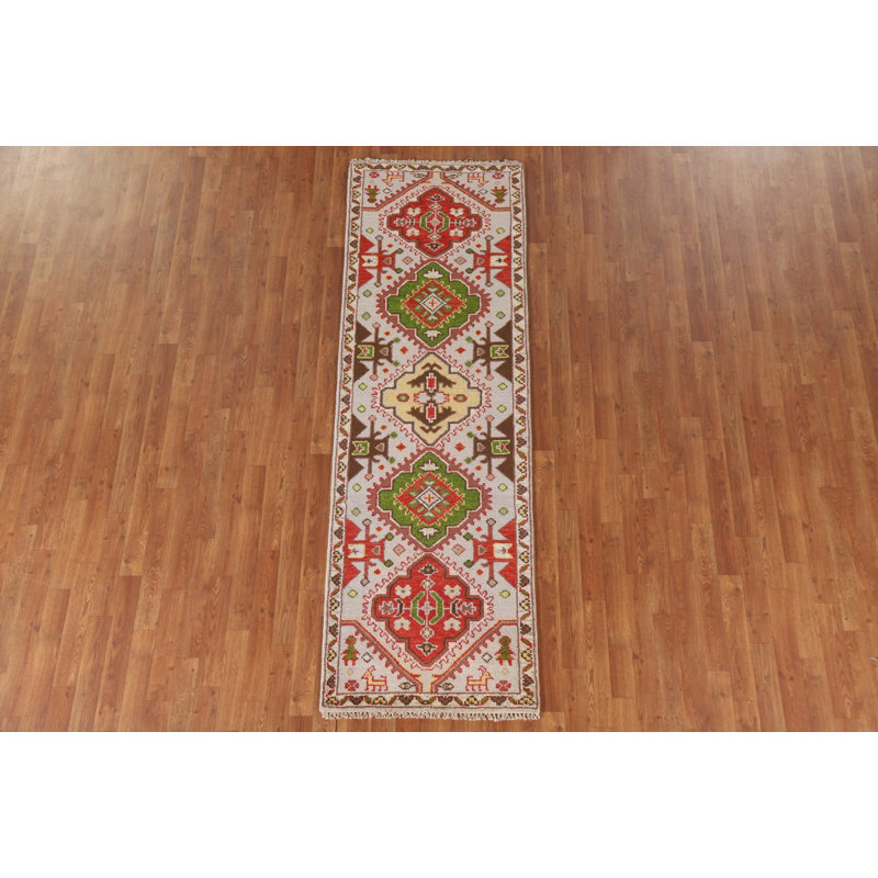 Tapis de couloir oriental géométrique 3x8
