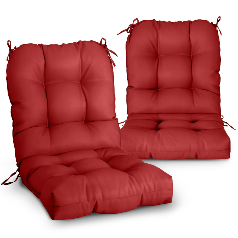 Indoor/Outdoor Seat/Back Cushion, Red