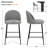 Ballance 25'' Upholstered Low Back Counter Stool-1998595912