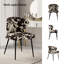 Fauteuil d'appoint moderne en velours avec dossier capitonné Euclid H 29 po-804306708