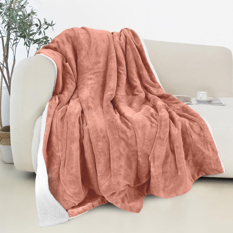 Weighted Throw Blanket, Coral