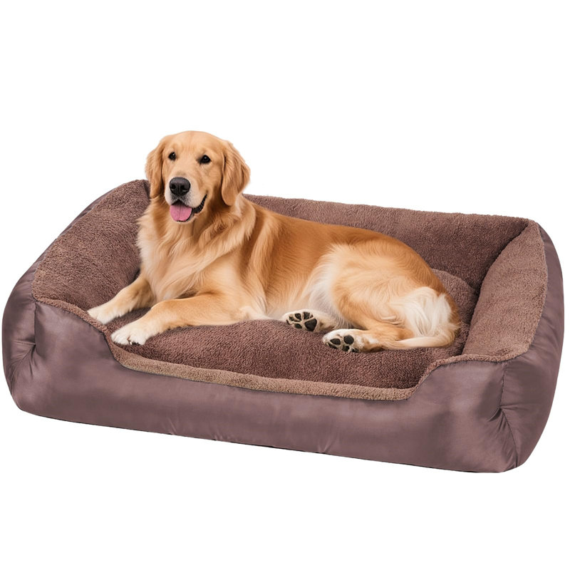 Polyester Pet Bed, 25" H x 90" W x 110" D, Brown