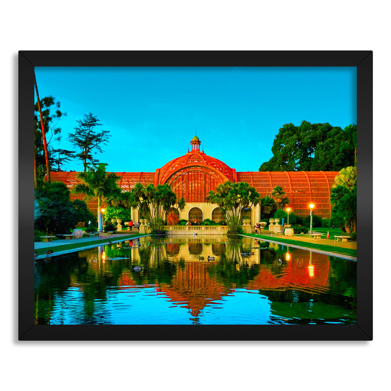 Balboa Park, San Diego, Californie - reproduction de photo sur toile, H 16 po x l 20 po x P 0,75 po, Toile encadrée noire