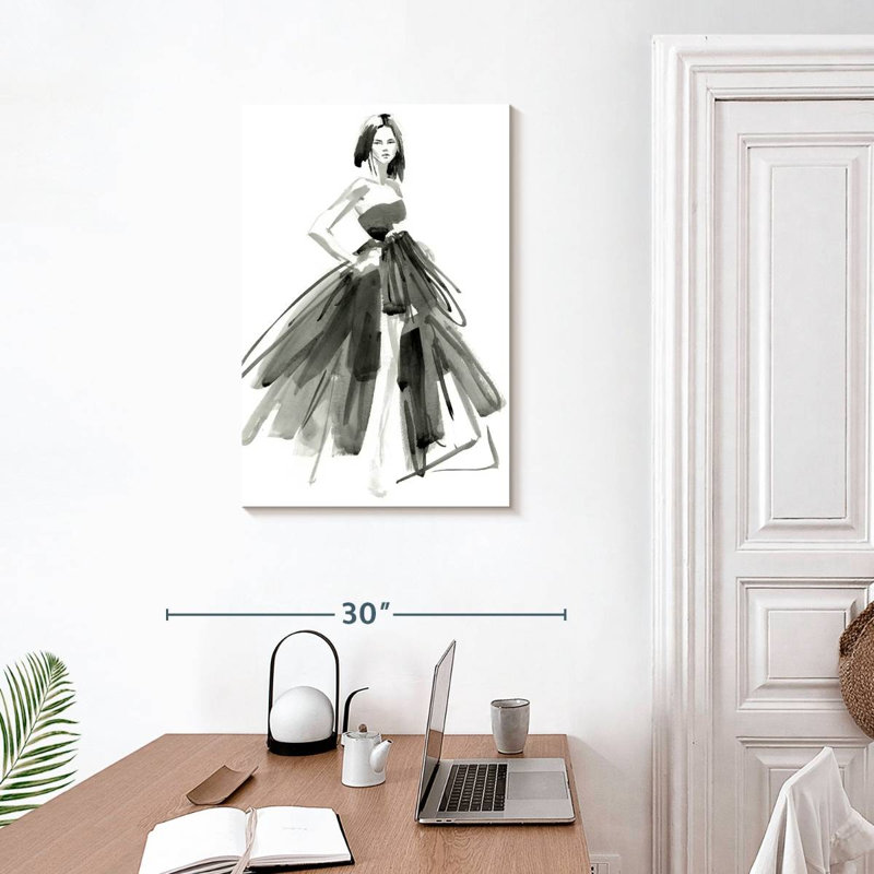 Shuttleworth Gestural Evening Gown I, 30" H x 20" W