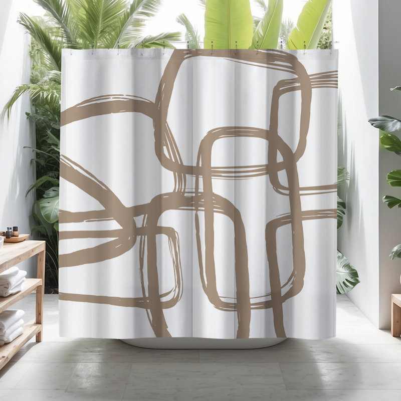 Coco Shower Curtain, Beige