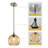 Aarunya 1 - Light Single Pendant Kitchen Island Lighting Globe Pendant Light Fixtures Modern Pendant Lighting-1142324355-1163766478