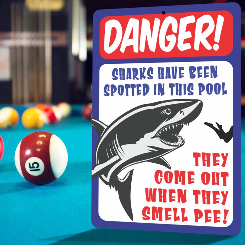 Funny Pool Area Sign