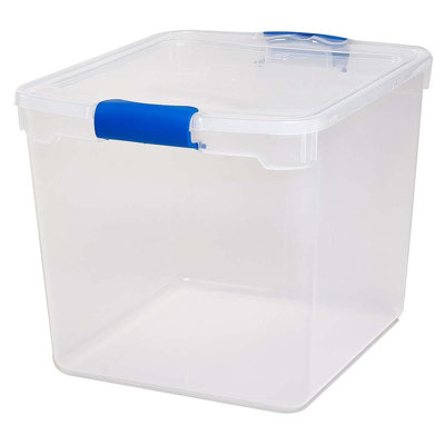 Homz Storage Organizing Container Bin with Latching Lids
