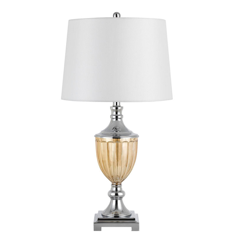 Ensemble de lampes de chevet chromées 28,5 "Dietlind
