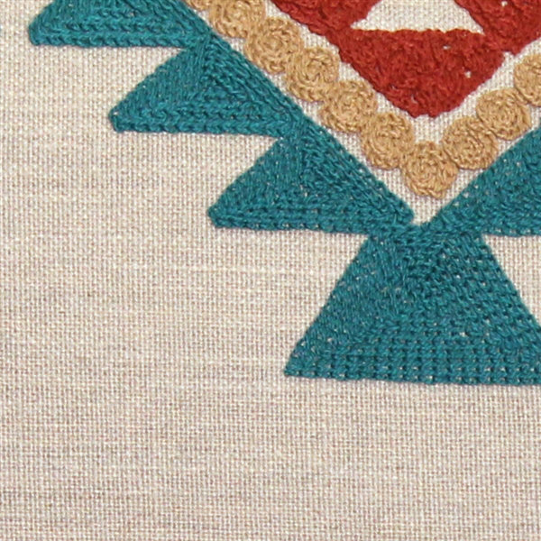 Tulum Chevron Cotton Blend Reversible Throw Pillow, Orange