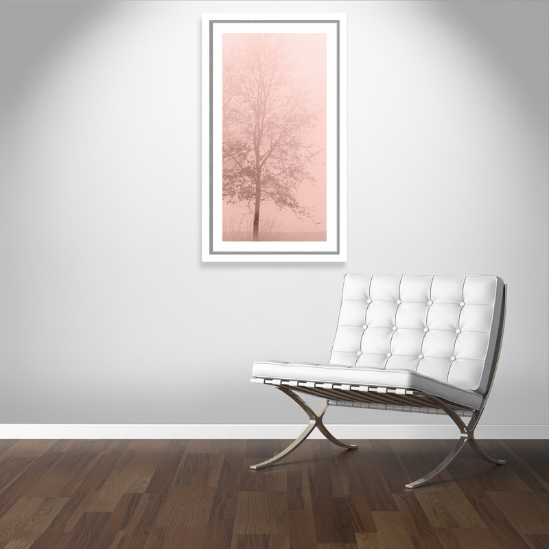 «Pinkest Dawn I», reproduction encadrée, Blanc, H 27,75 po x l 47,75 po x P 1,13 po