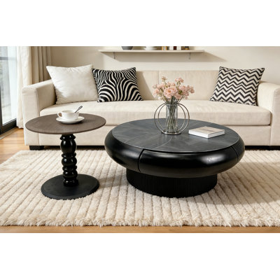 Ensemble de tables basses gigognes 2 tiroirs