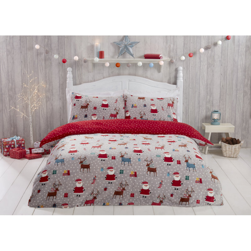 Lorene Graphic Print & Text Duvet Cover Set with Pillowcases Included, Single - 1 Standard Pillowcase